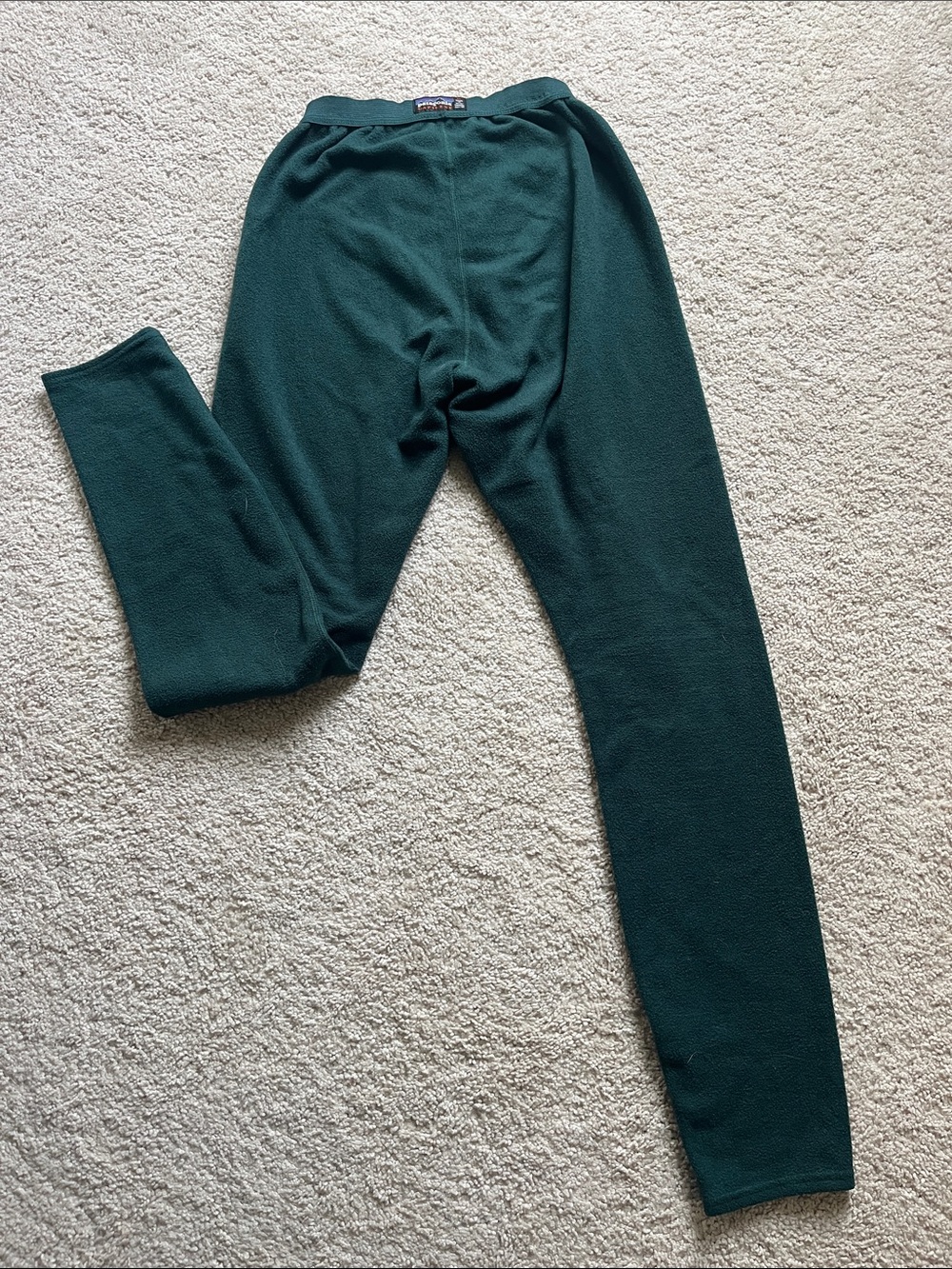 Patagonia Fleece Leggings - Deep Teal Green